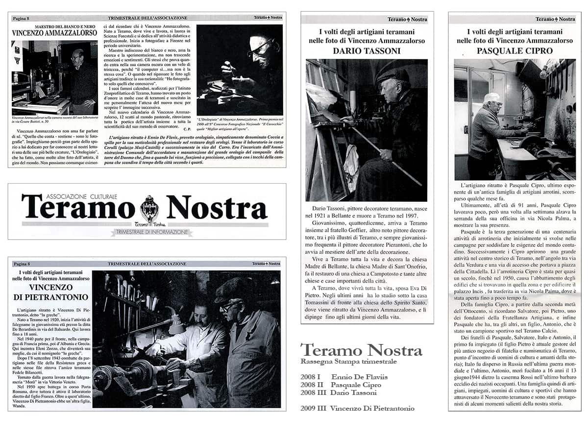 Rassegna Stampa del trimestrale di informazione "Teramo Nostra"